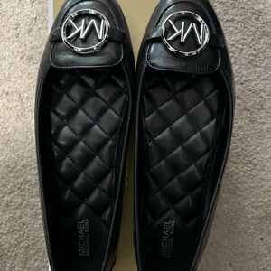 Michael Kors Black Quilted Ballet Flats
